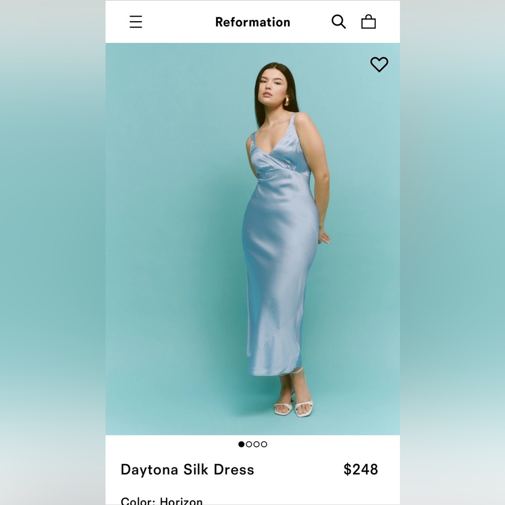 Reformation Daytona Silk Dress
